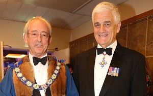 Master Charles Holroyd and Guest Speaker RA Chris Parry CBE